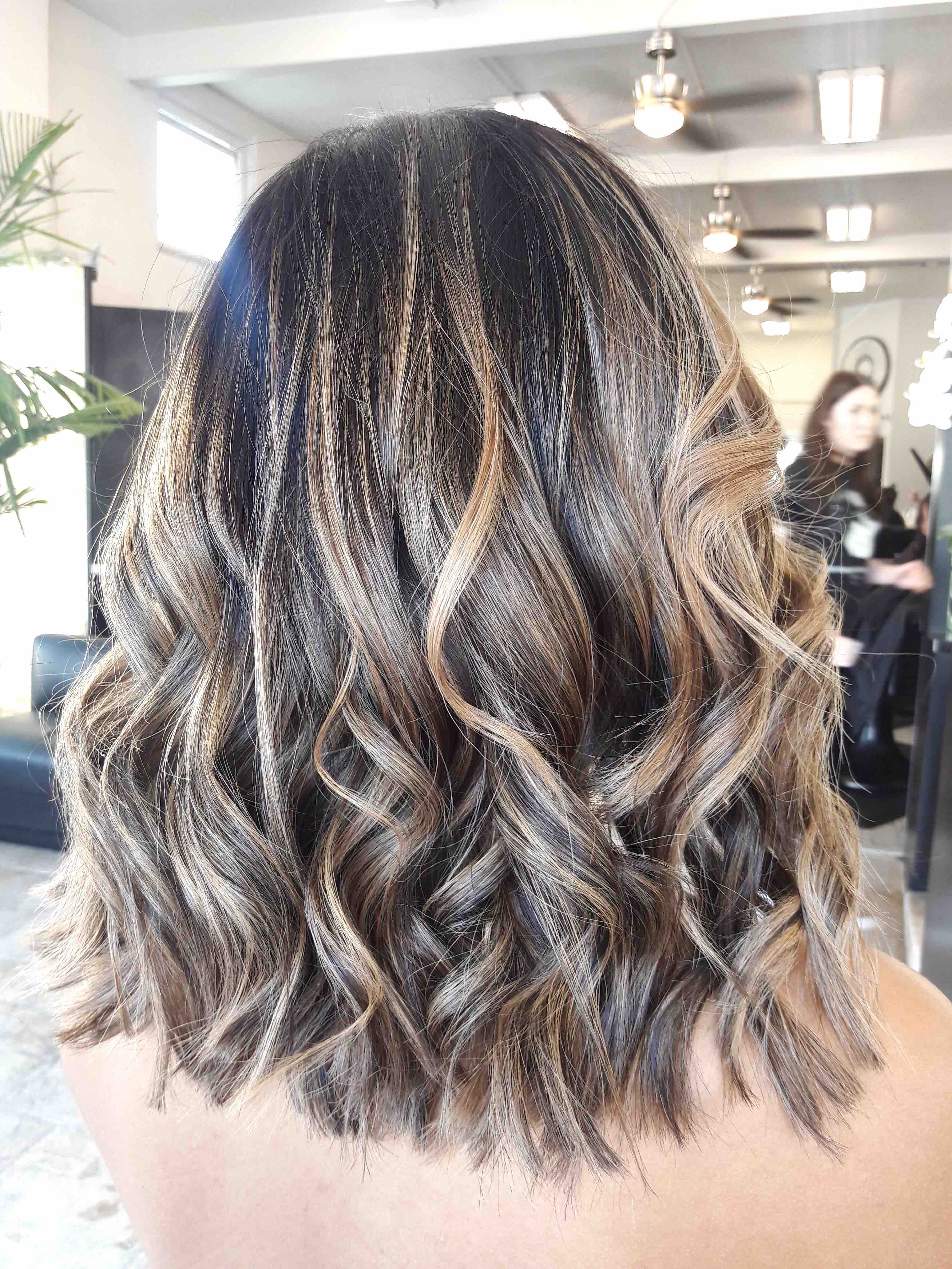 Curls Or Flat Iron Added To Blowout