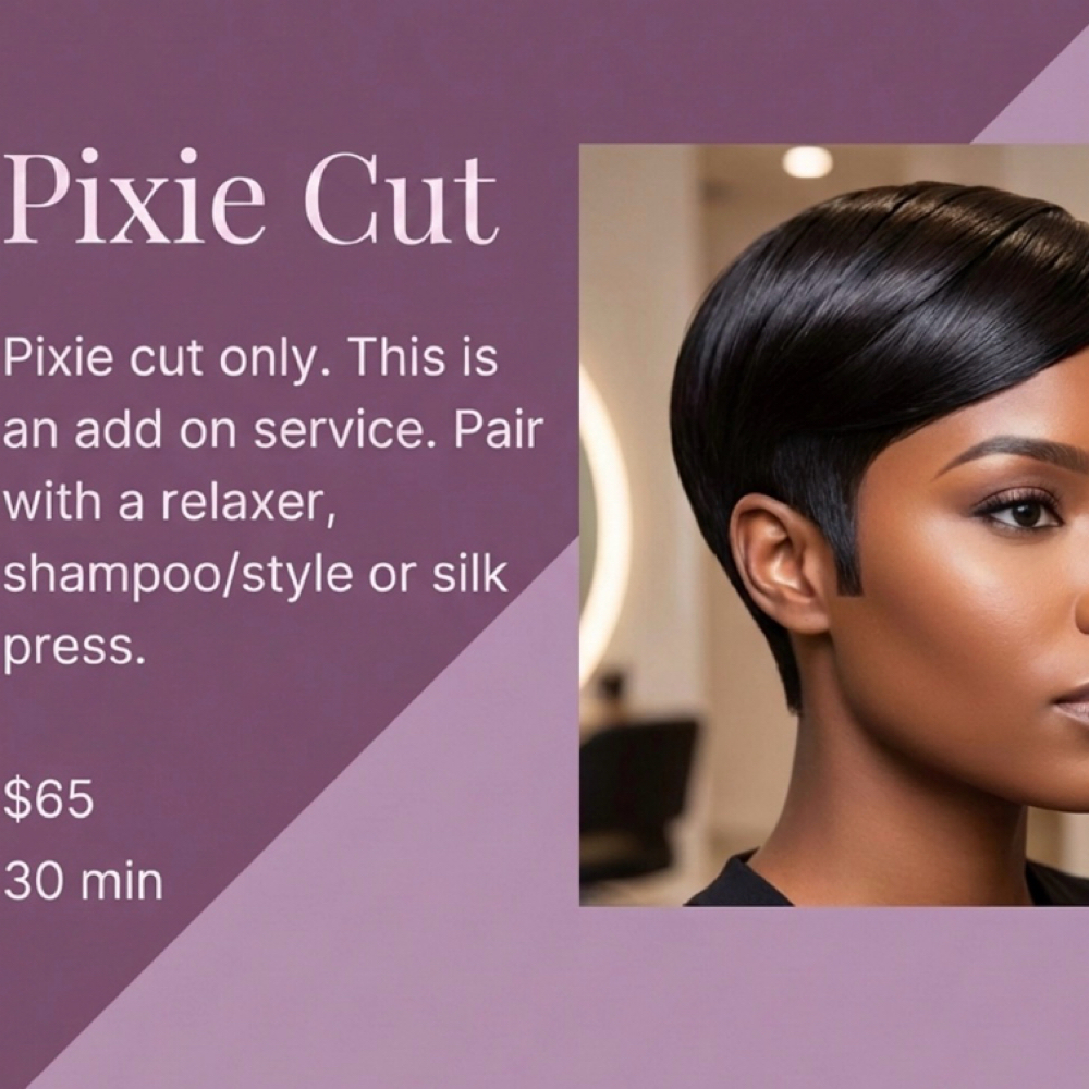 Pixie Cut at Hair by J’Rena’ in Lawrenceville, GA