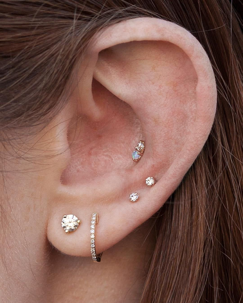 Auricle piercing