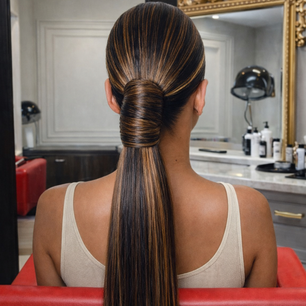 Ponytail Installation at Vanity by Kris Lee in Owings Mills, MD