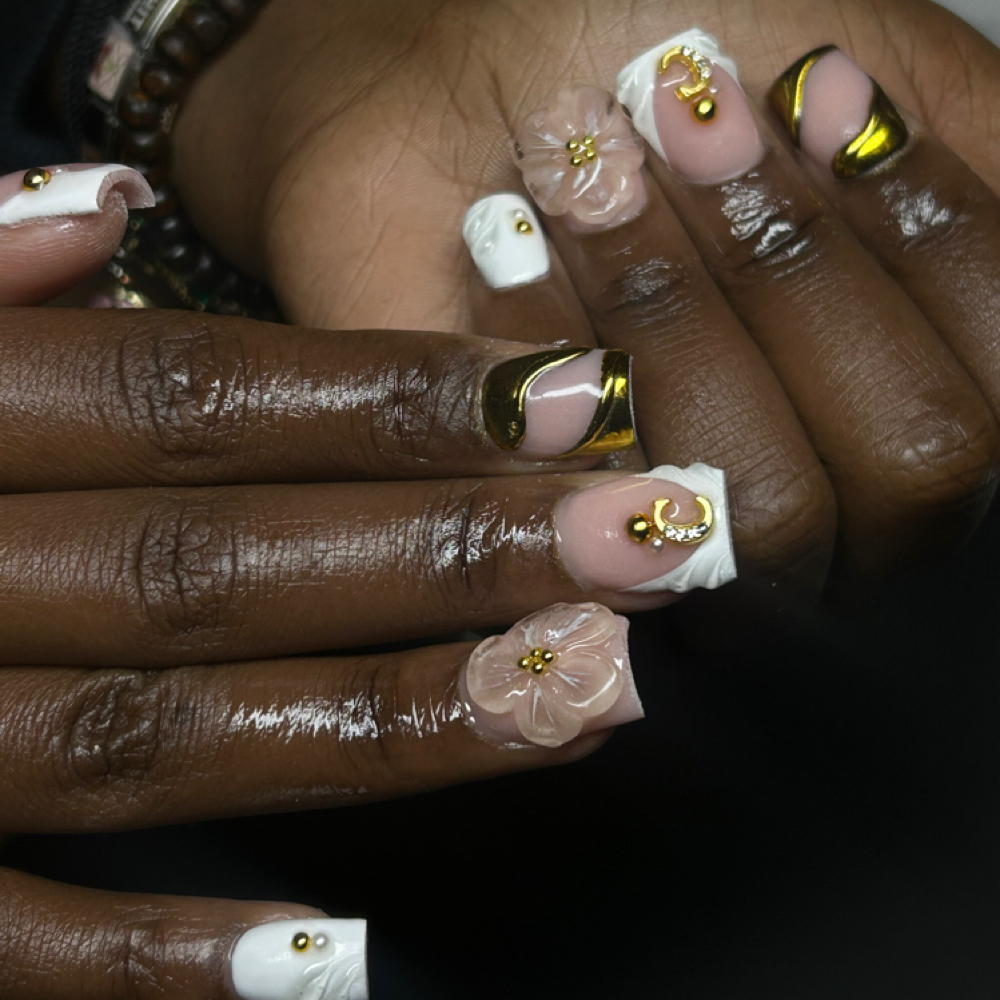 Acrylic Full Set: Shorties at The Nail Room by Tee in Pittsfield, MA