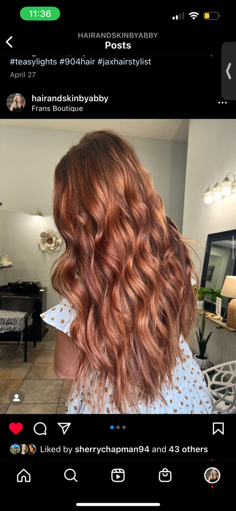 All Over Color + Cut + Blowout at Abigail  Chapman in Jacksonville, FL