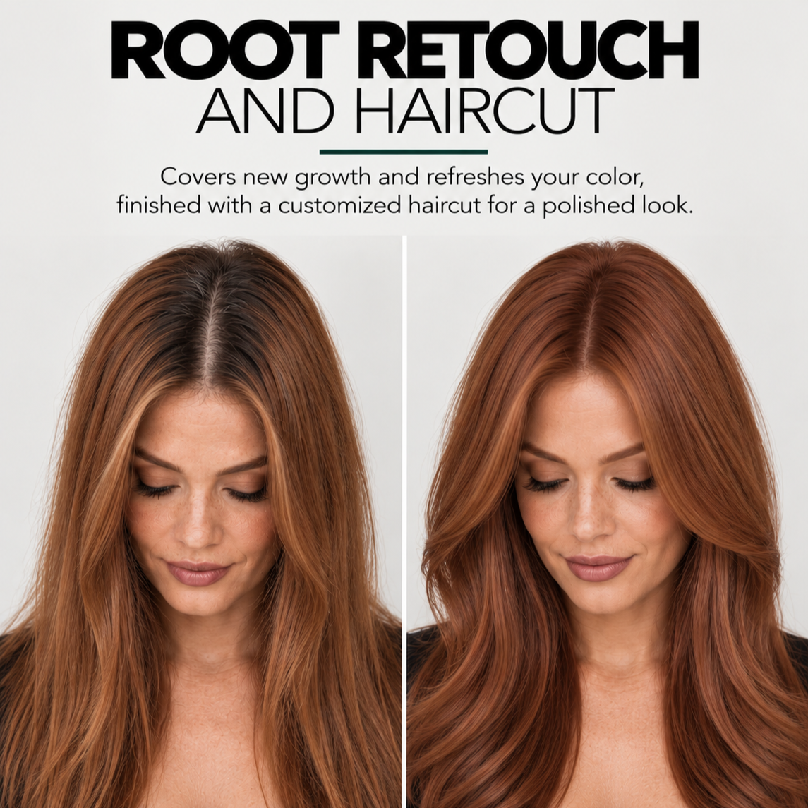 Roots Retouch + Haircut at Sparkle Sessions in Yorba Linda, CA