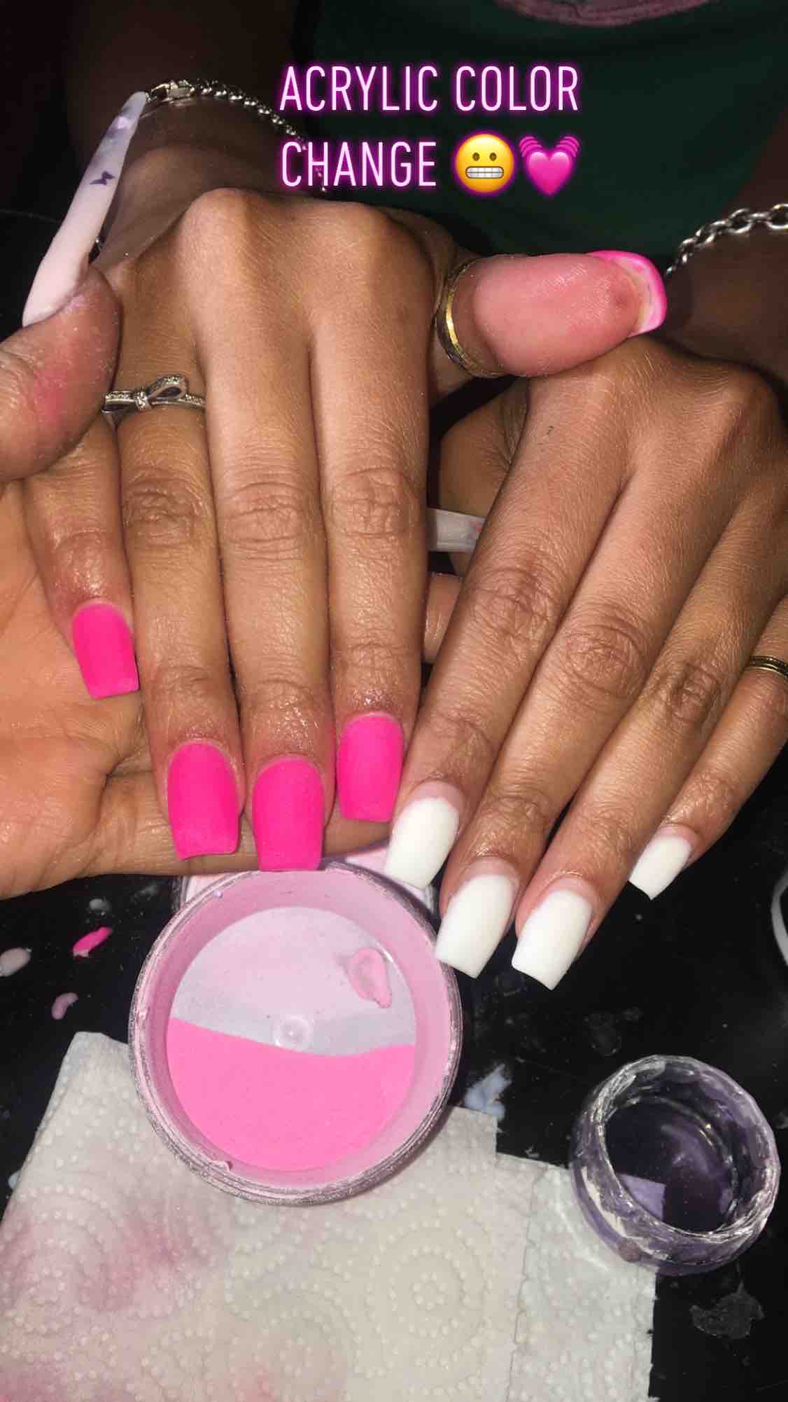 Natural Nail Colored Acry Overlay