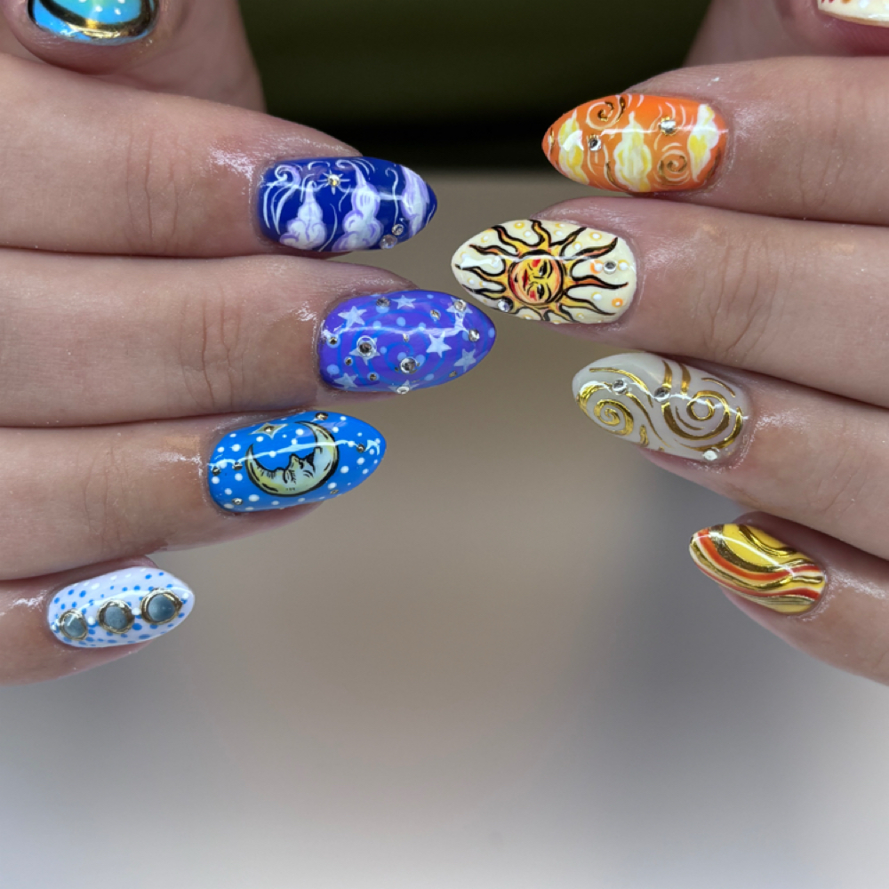 Builder Gel level 4 design at Nadiya's in Dayton, OH