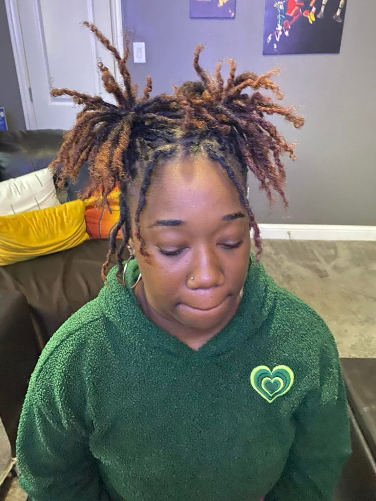 Loc Retwist and Style-Medium at Nubian Kiss Beauty in Dallas, TX
