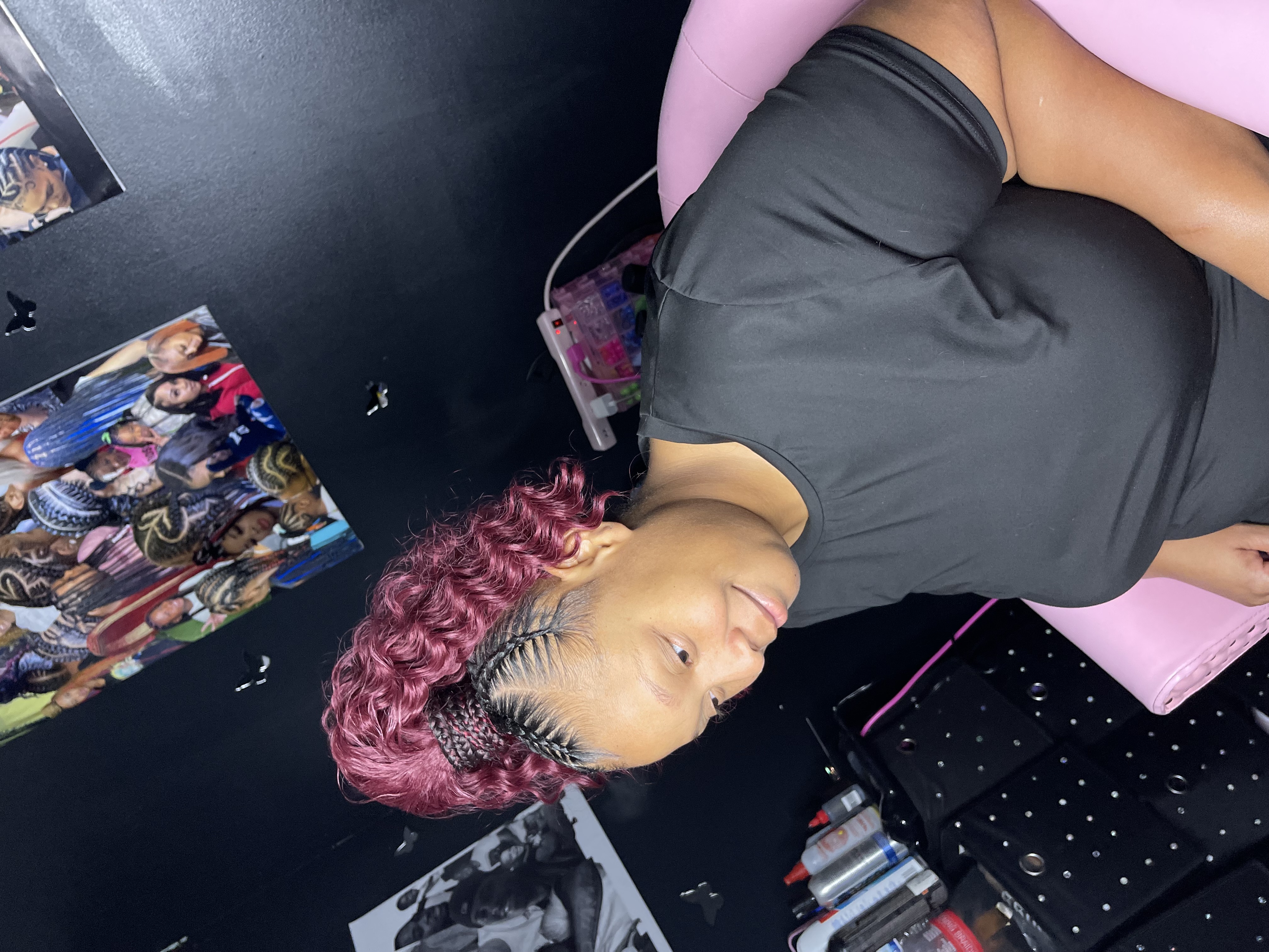Extended Pony w/ Feeder Braids at The TreJa Touch in Indianapolis, IN