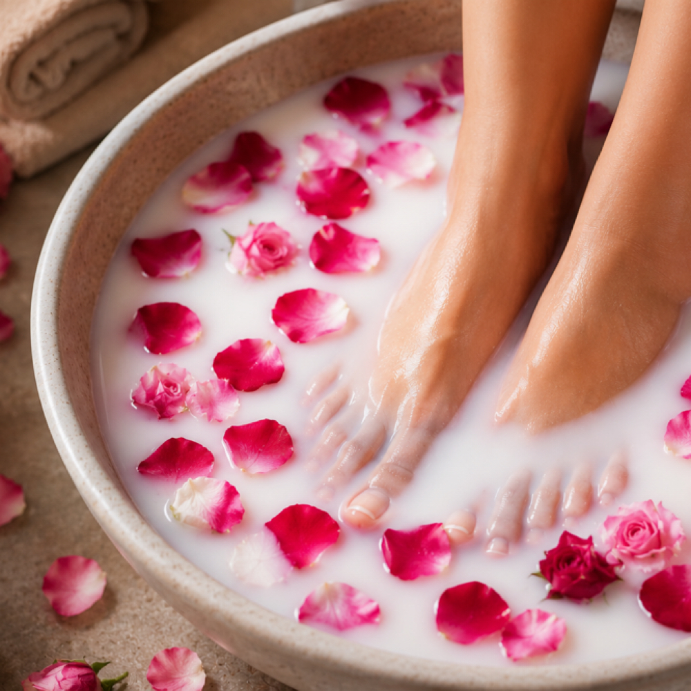 Milky Rose Foot Bath at Citrine Skincare in Renton, WA