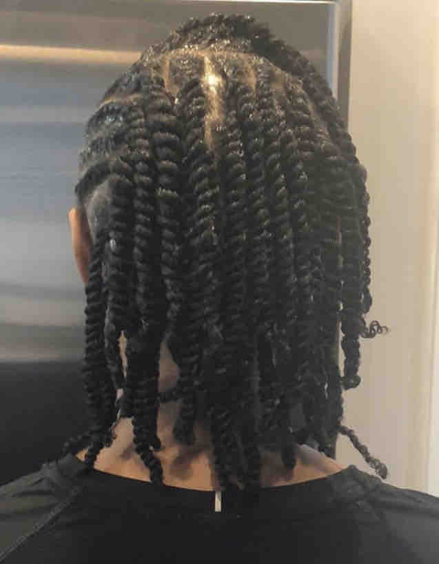 Natural Hair Two strand twist Style