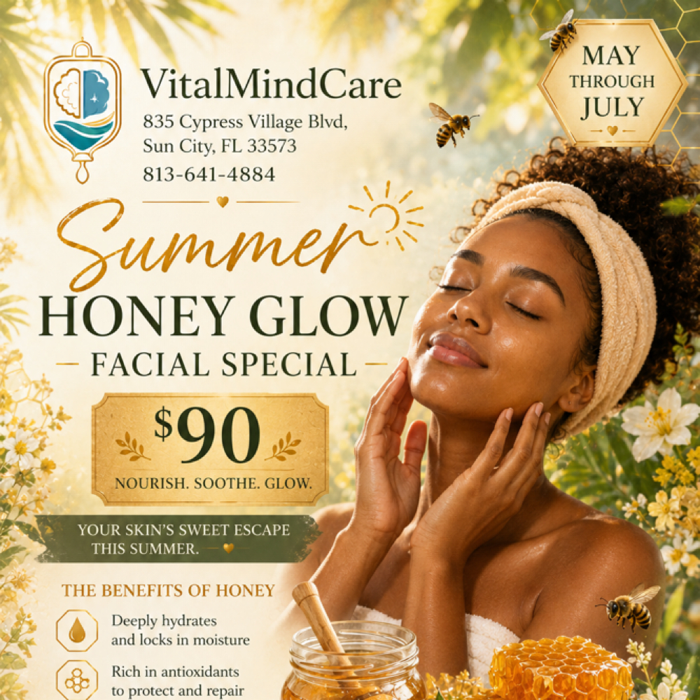 Seasonal Facial at Vital Mind Care in Sun City, FL