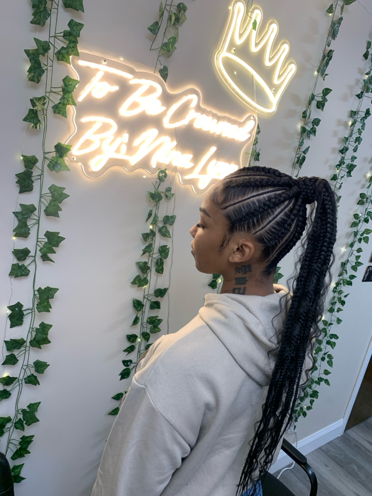 Medium Braided Ponytail at To Be Crowned By Nina Lynn in Emmaus, PA