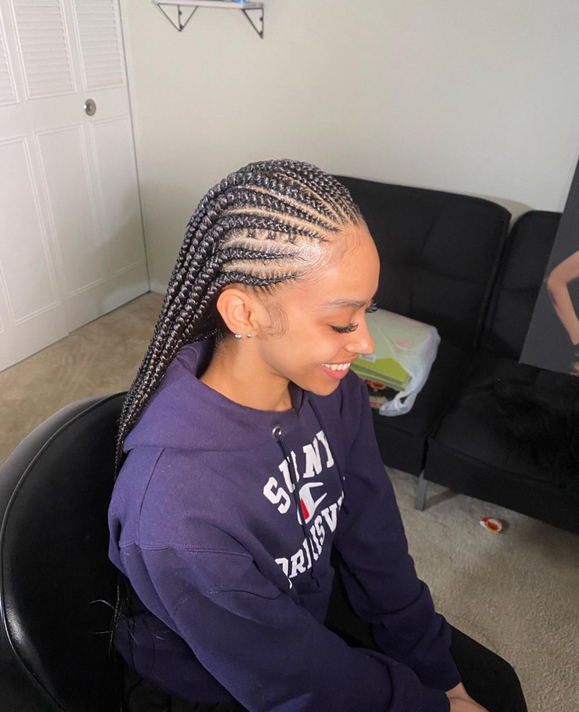 Medium Fulani Braids W/BoxBraids