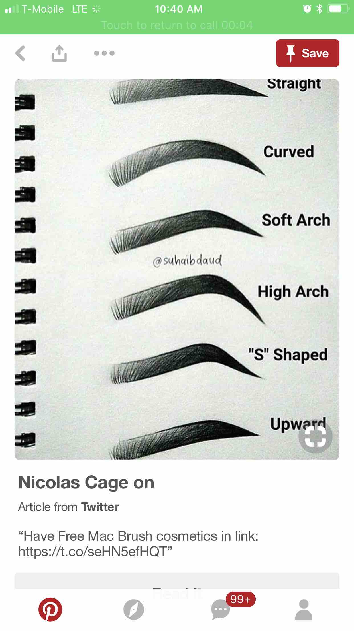 Eyebrow Arching