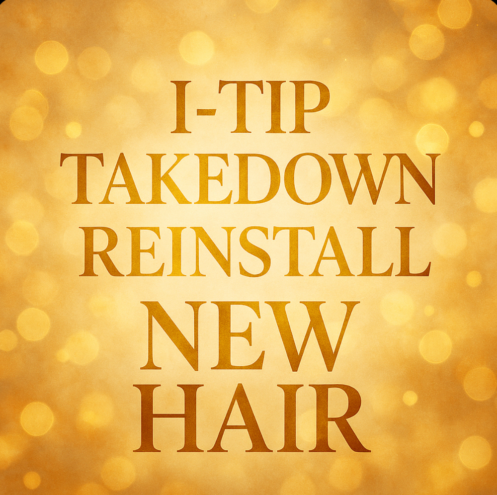 I-Tip Takedown Reinstall NEW HAIR