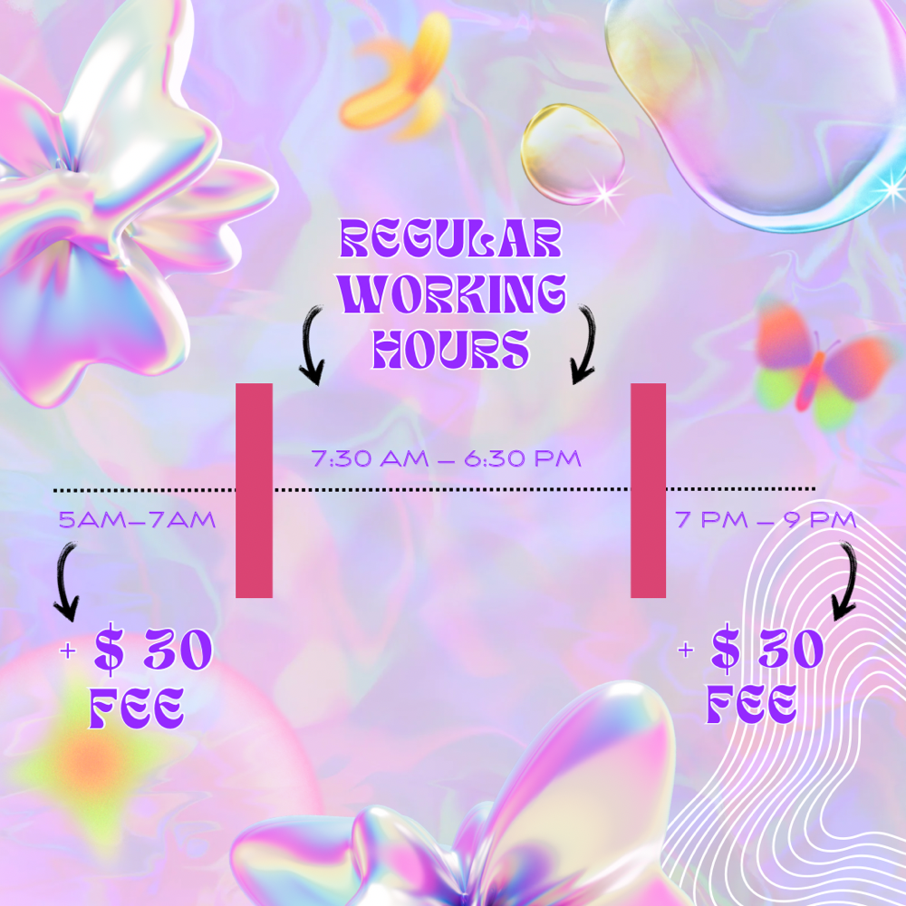 Slots 7:30am & Prior/6:30pm & Fwd