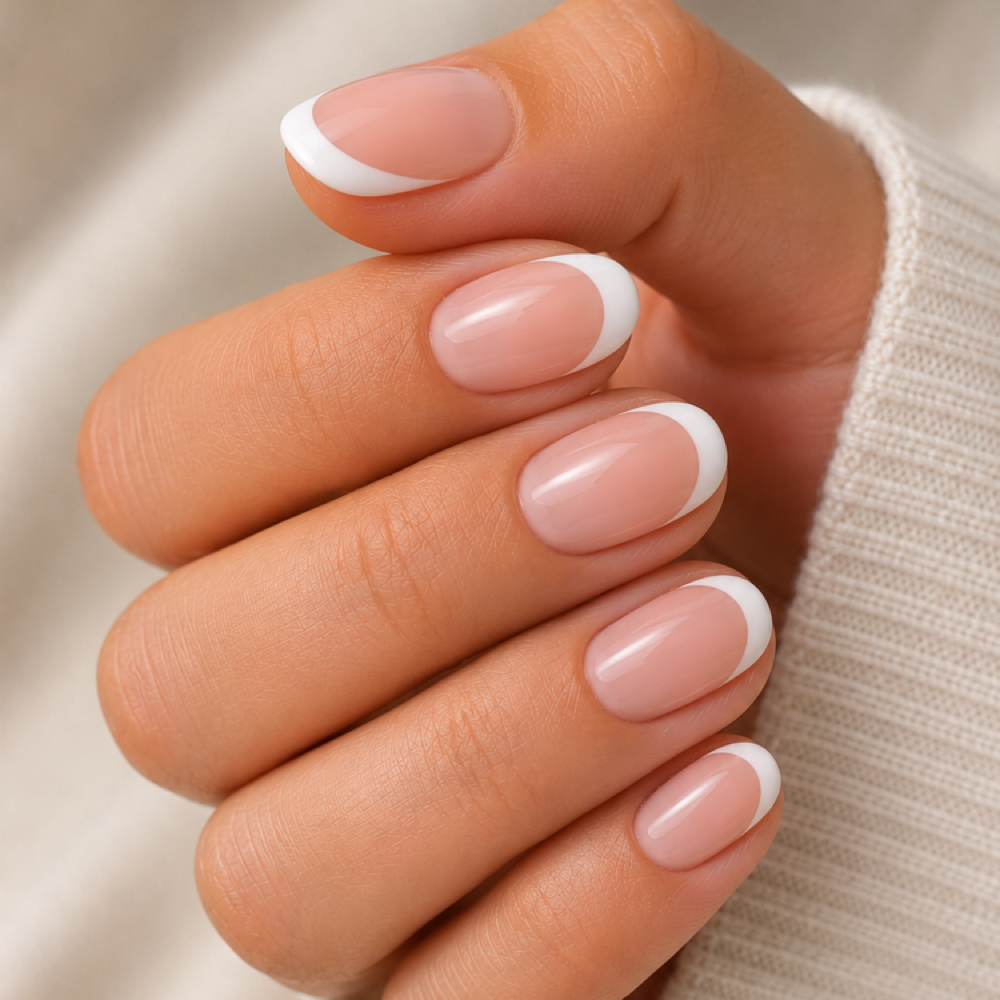 Nail Art - Gel Color French at 7 1 8 Beauty Bar in Hoboken, NJ