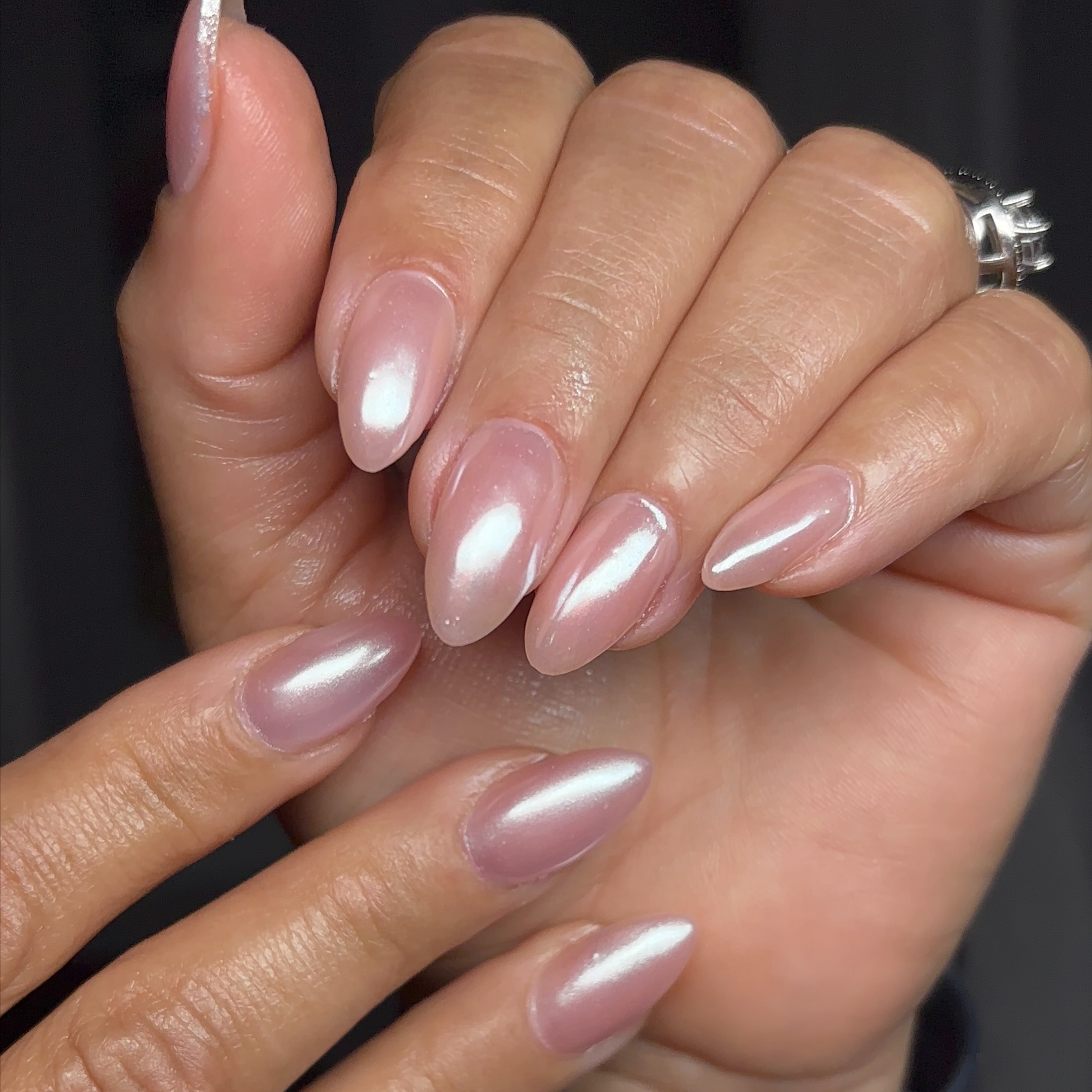 Full set - Solid/Cateye/Chrome at The Virtual Nail Shop in Chesapeake, VA