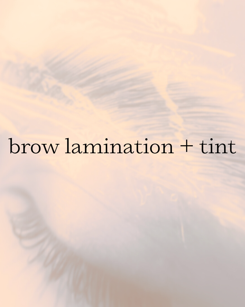 Brow Lamination + Tint