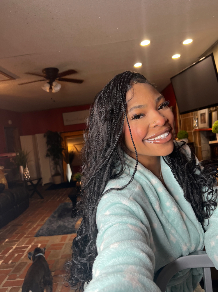 30” Bohemian Box are Knotless Braid