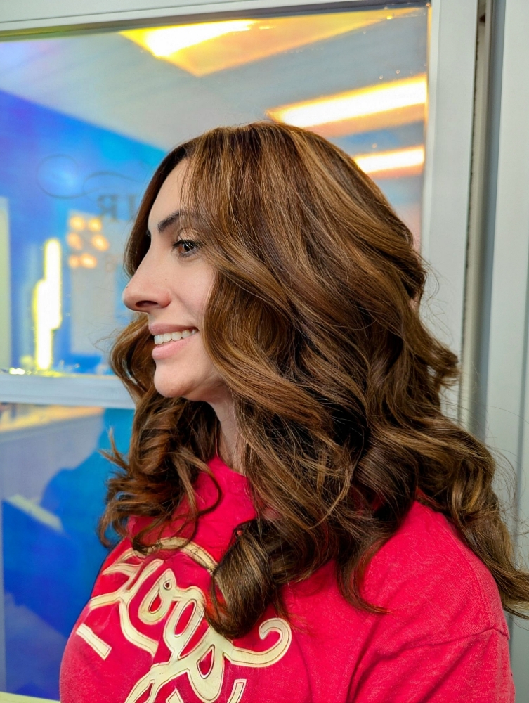 Color, Full Highlight and Haircut