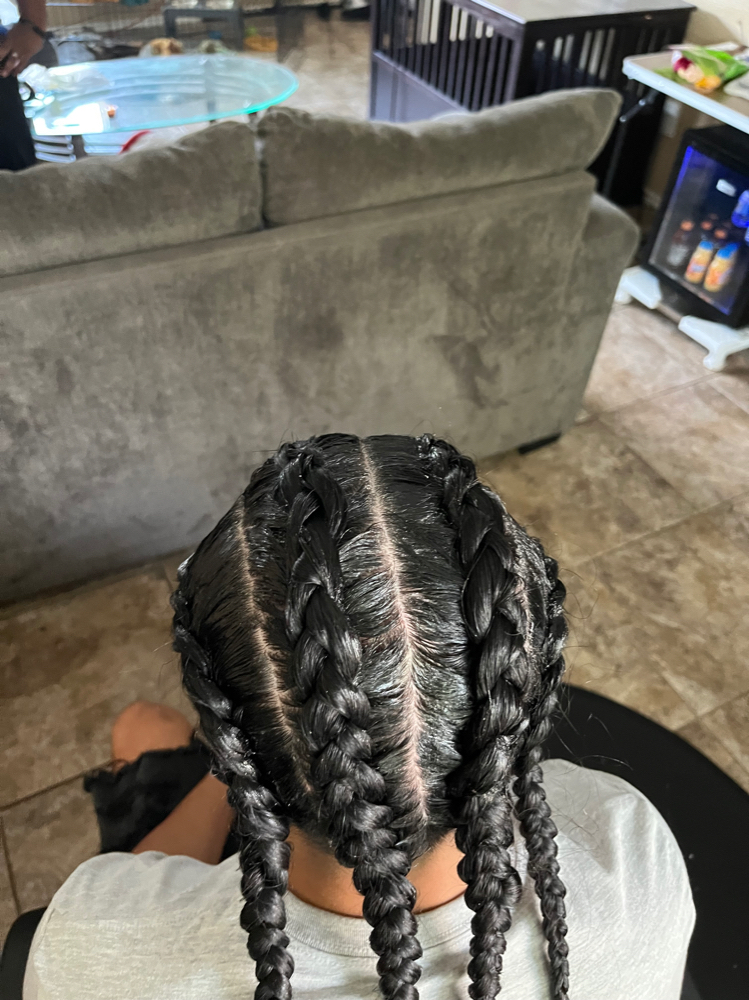 Cornrow( 4 Braids Only)