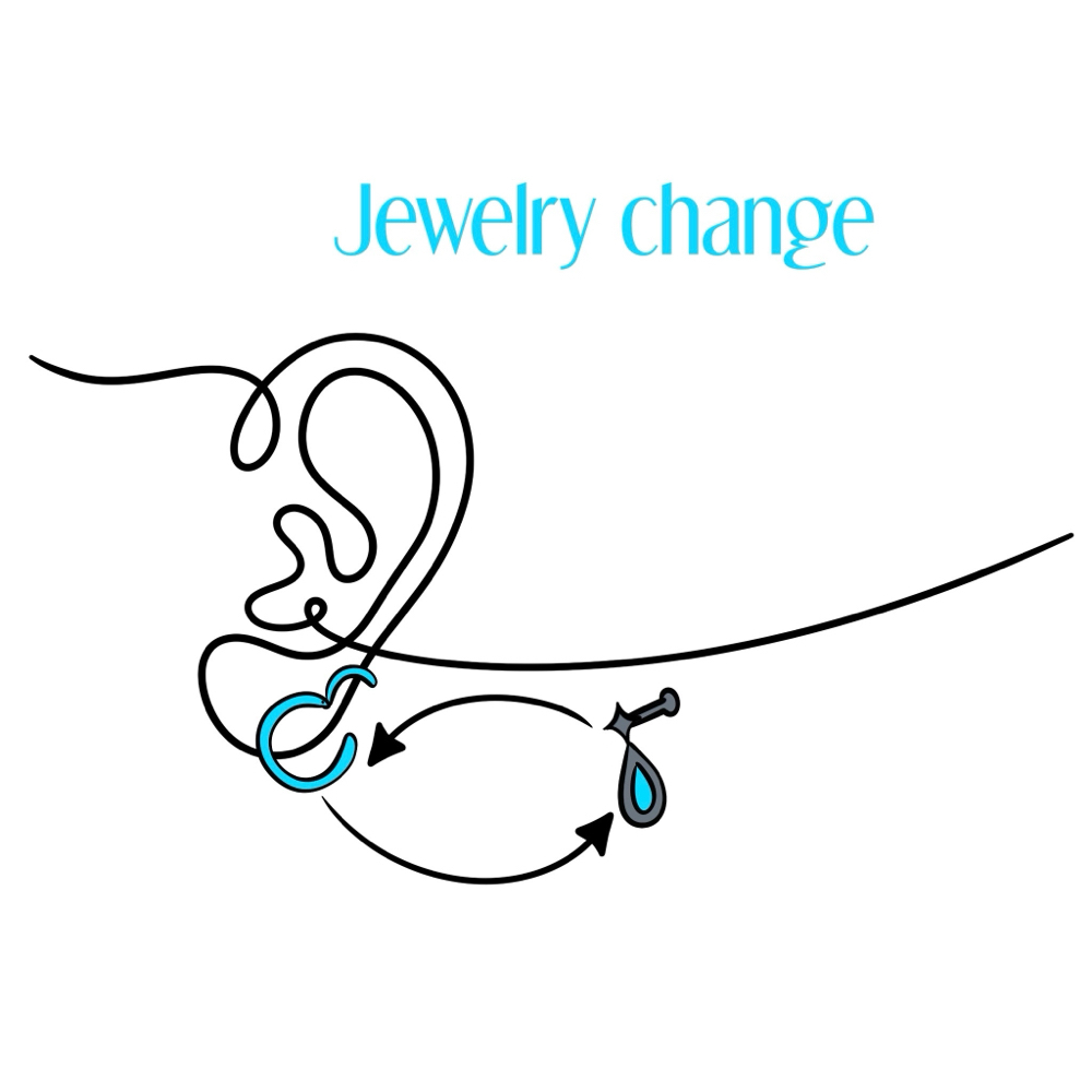 PIERCING: Jewelry Change at HxH Studios in Royse City, TX