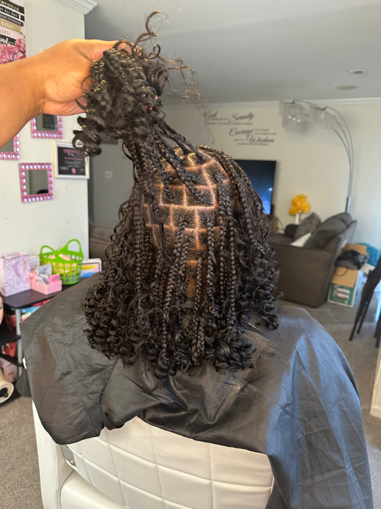 Bohemian knotless * Bob length *