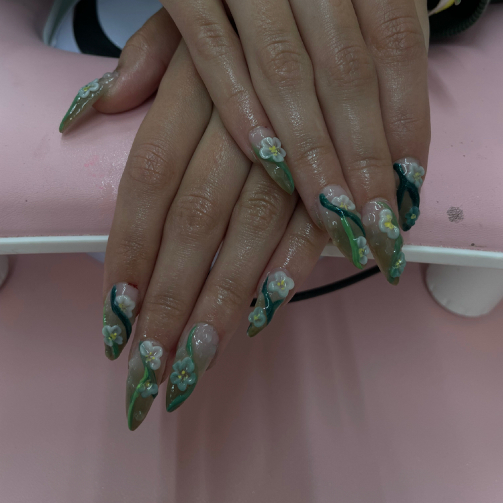 Long Acrylic Full Set at Nails by Flo in Medford, OR