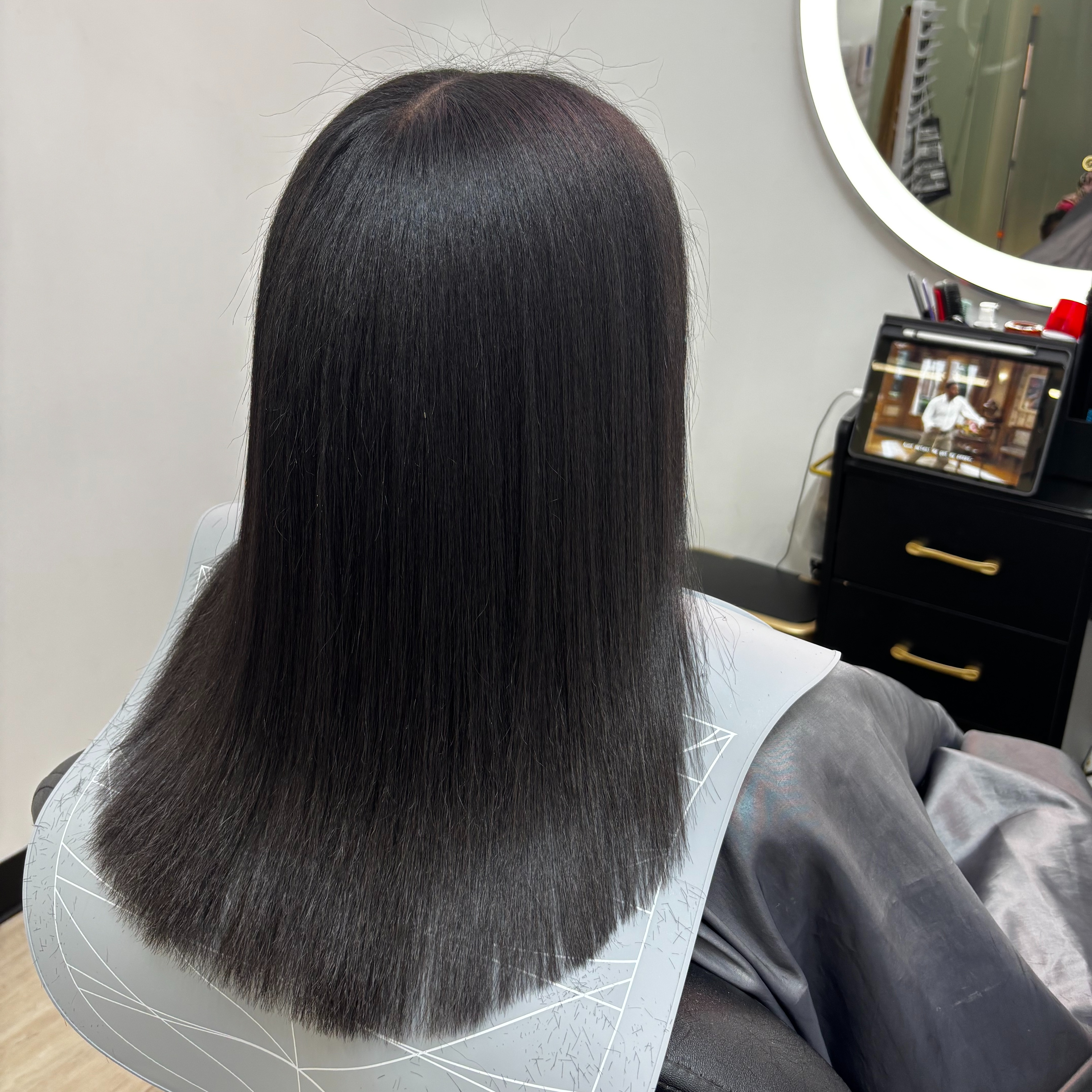 Polished Glass at Blossoms HTX Hair Studio in Spring, TX