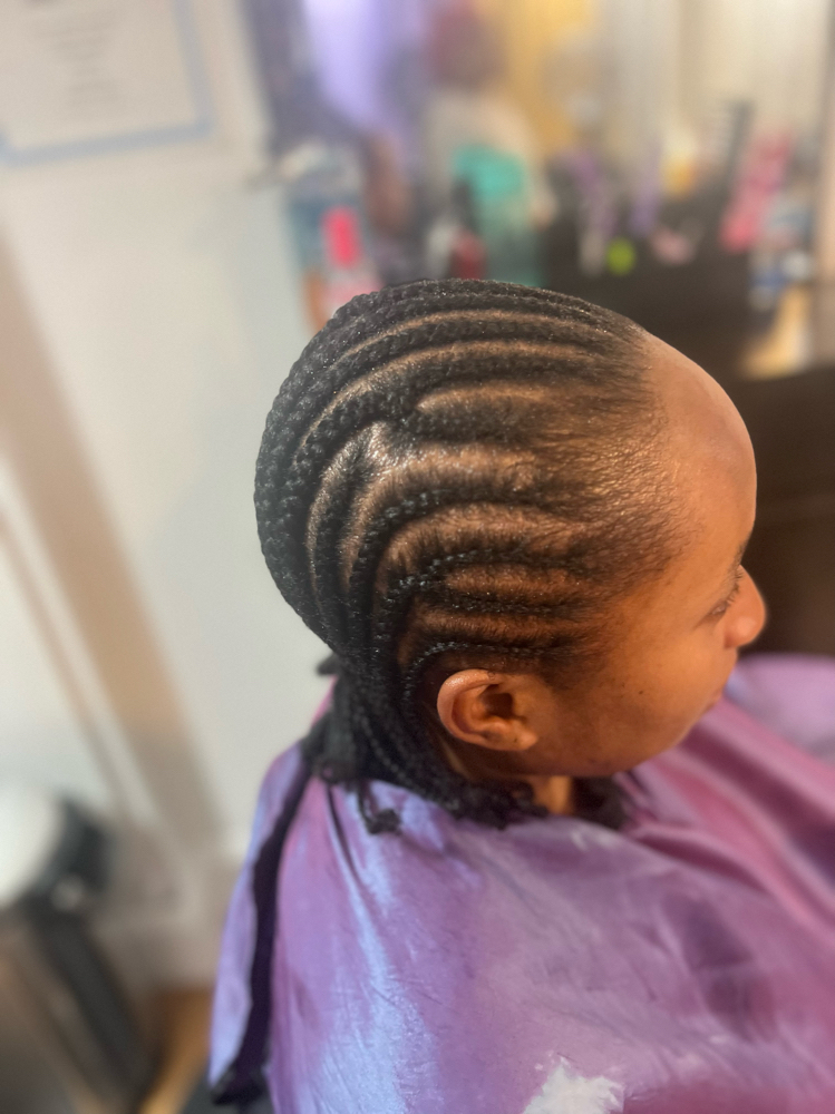 Cornrow style on Natural Hair