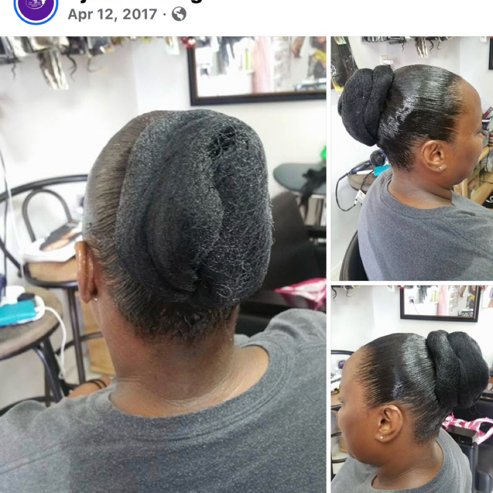 Pony Tail at Djina Braiding in Grand Prairie, TX
