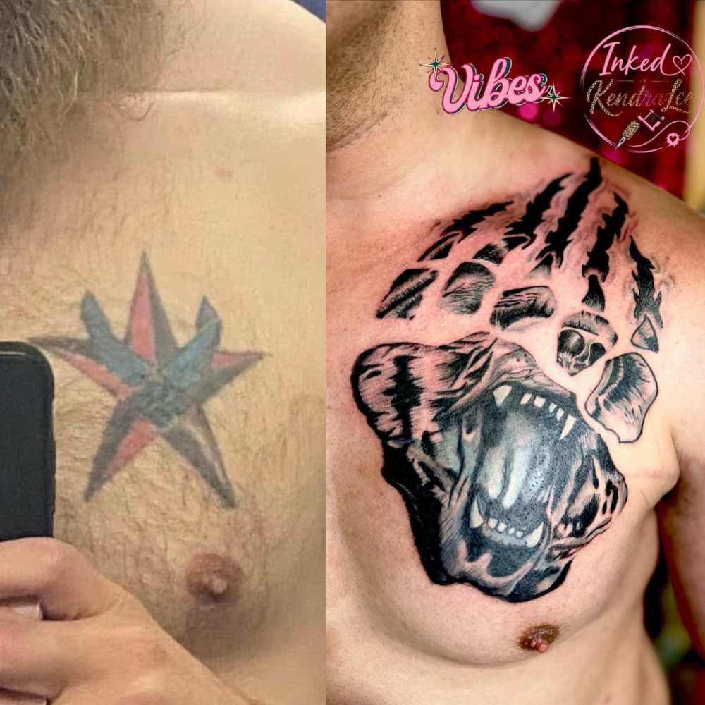 Cover-up Tattoo at Inked by Kendra Lee in Corpus Christi, TX