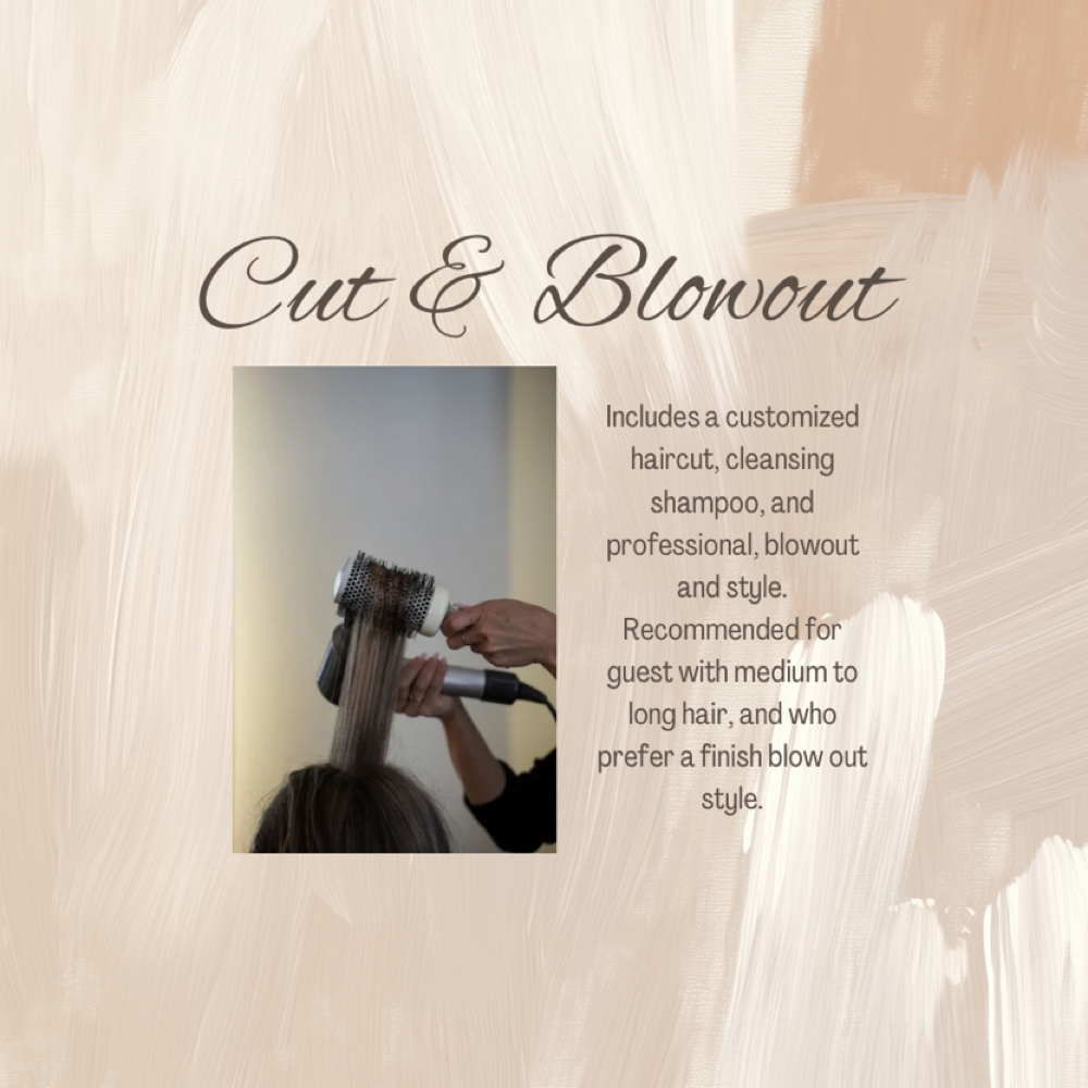 Cut & Blowout at Artisan Salon & Barber Studio in Lake Mary, FL