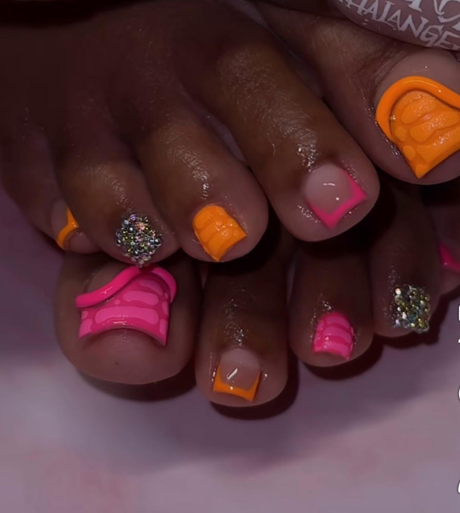 Designs Acrylic Toes