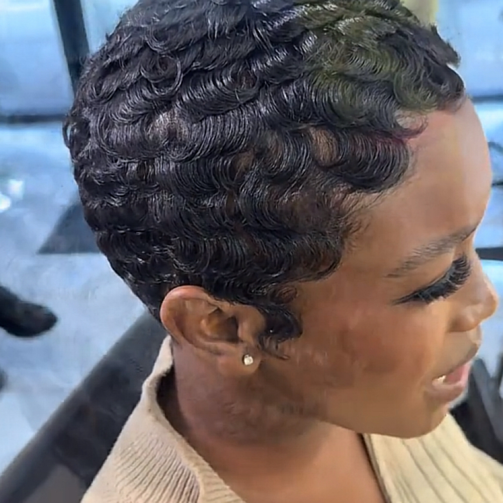 Wash, Trim C Curls/ Pin Curls at Luxe Beauty NC in Charlotte, NC