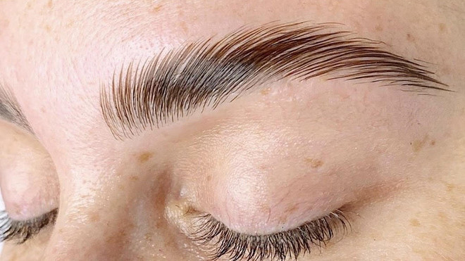 Eyebrow Lamination Styling and Tint