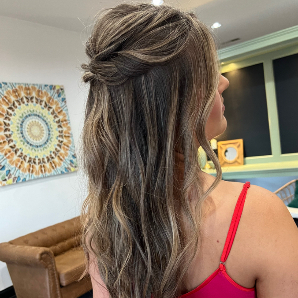 Half Updo at New Moon Studio in Southaven, MS