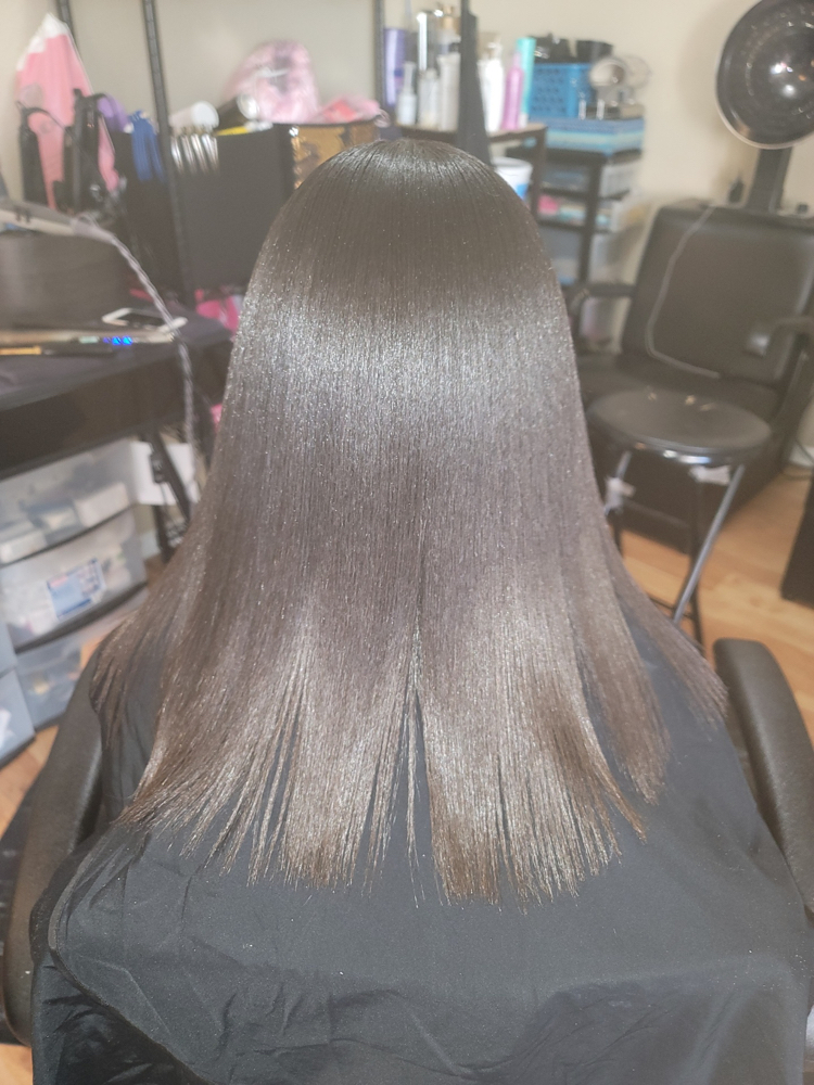 Silk Press /natural Blowout