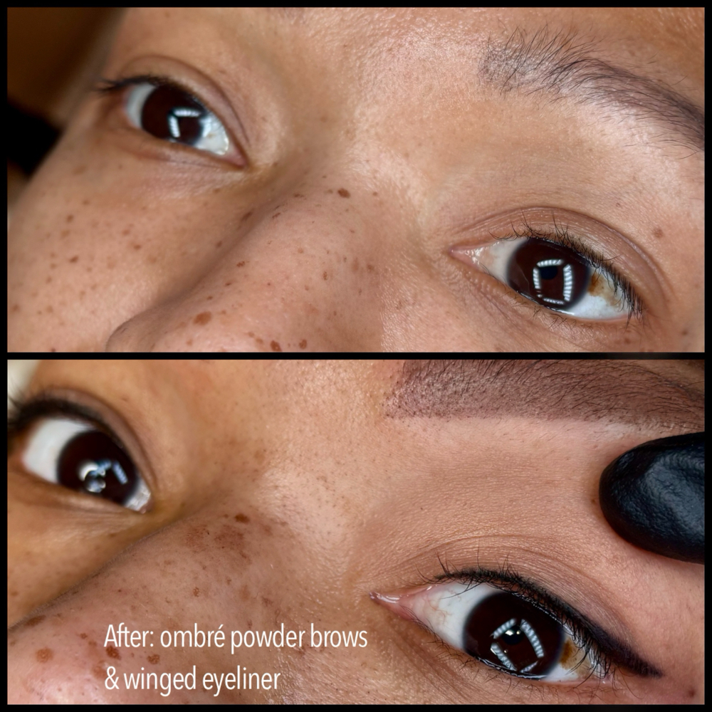 Bold liner w/ wedged or baby wing