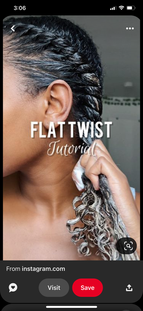 Twist Out/ Flat Twist