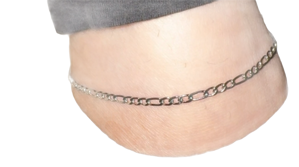 P Jewelry Sterling Silver Anklet