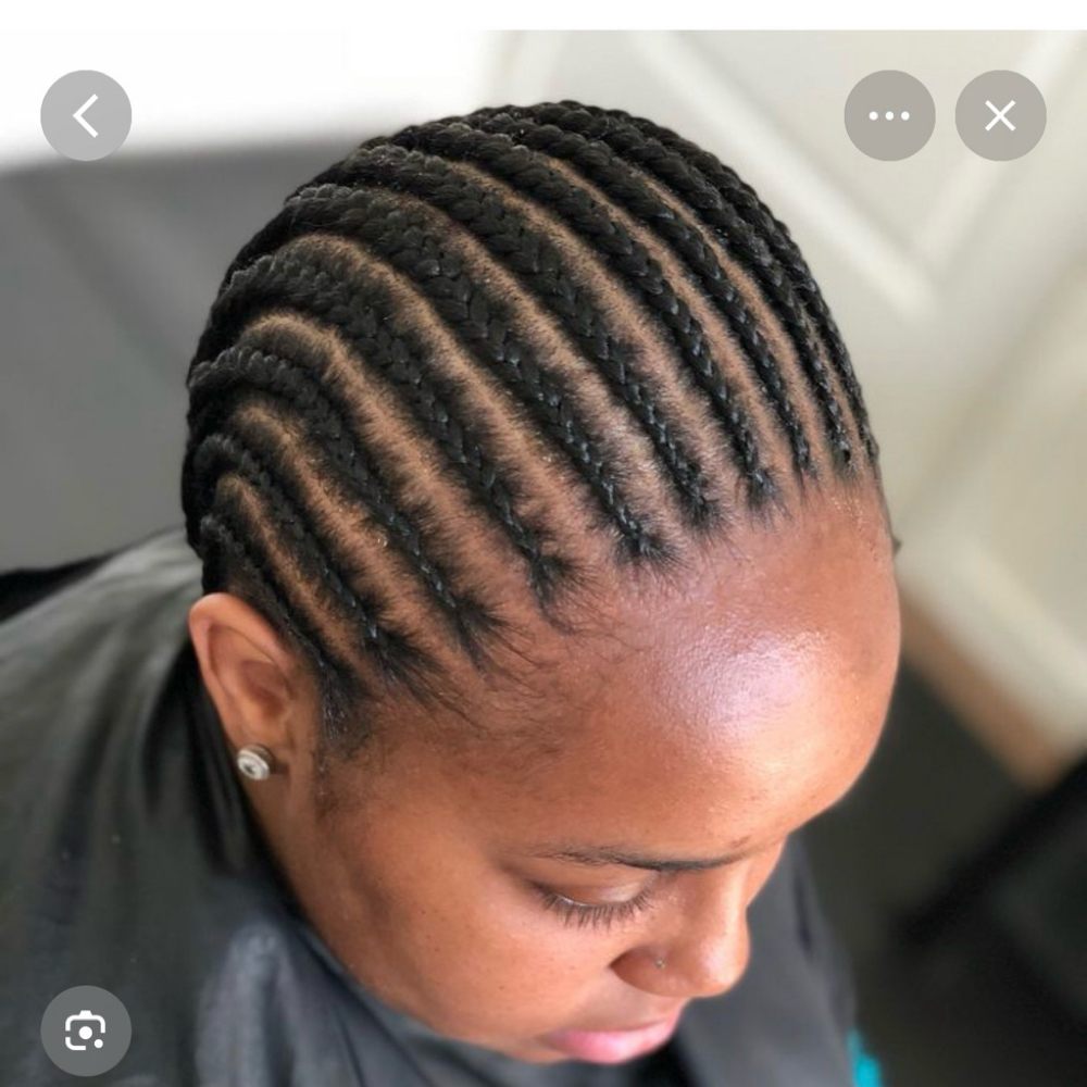 Regular Cornrows For Wigs at Beauty Lounge By Mariam |Braids|Makeup|WigInstall| in Spring, TX