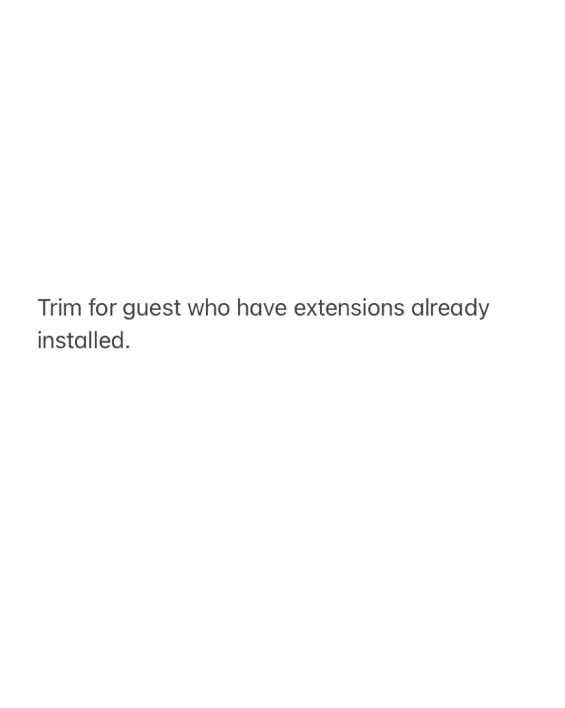 Extension Trim