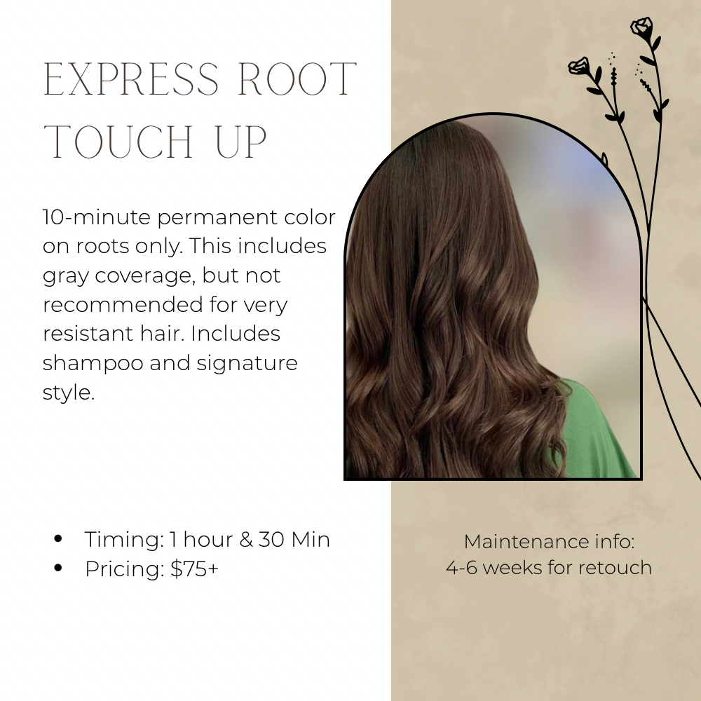 Express Root Touch Up at Carley’s Color Lounge in Fort Worth, TX