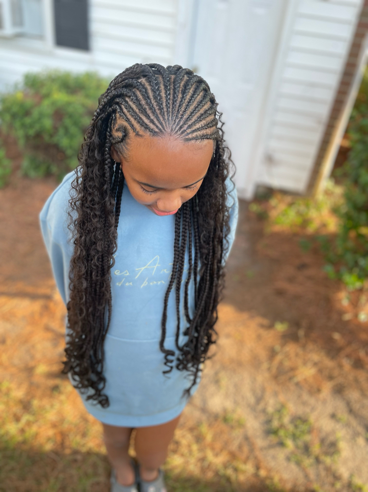 Half Up Half Down Medium Knotless