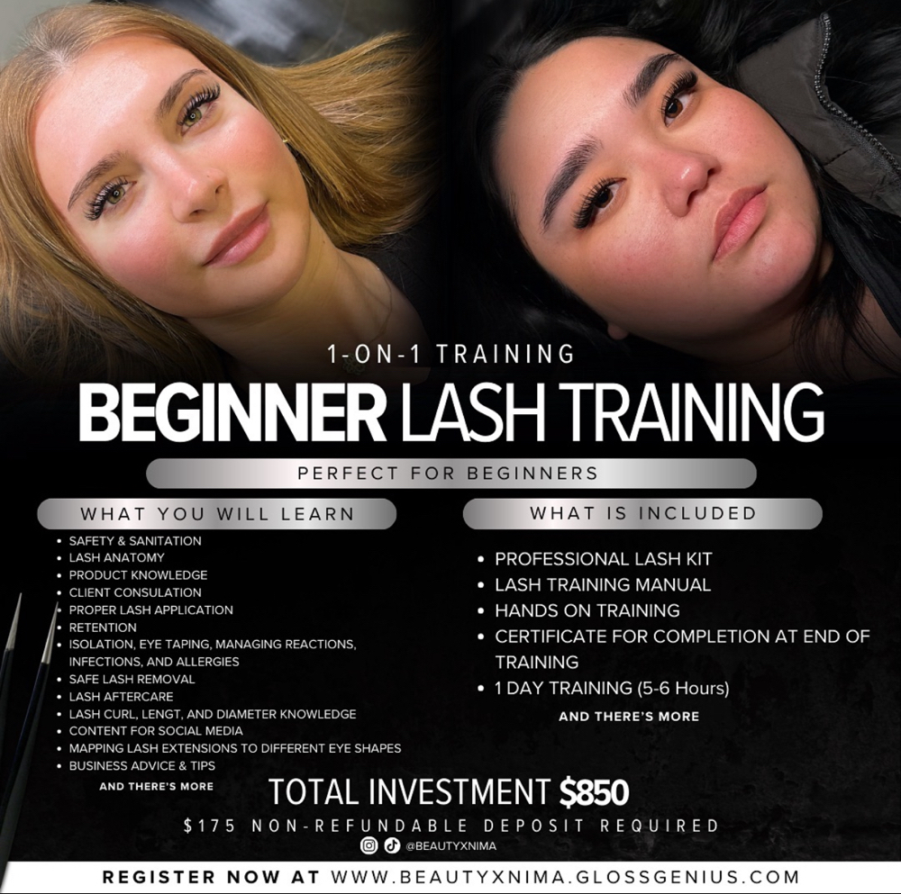 BEGINNER 1-ON-1 LASH TRAINING