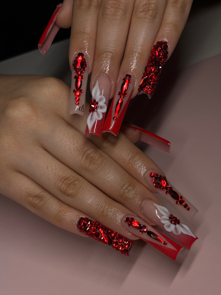 XL acrylic nail set
