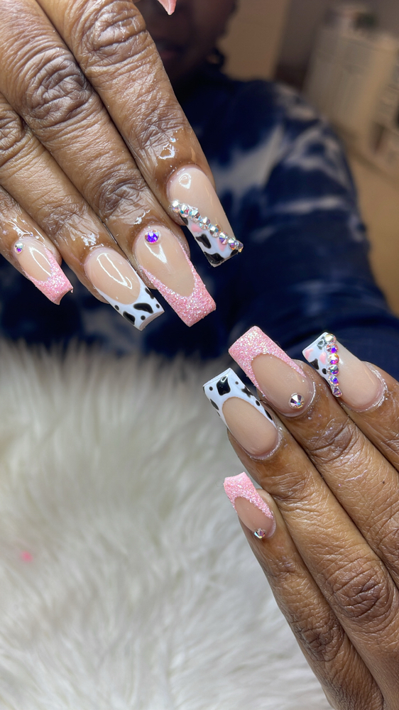 Colored Acrylic Fill-in at Katie’s Nailz in Fayetteville, NC