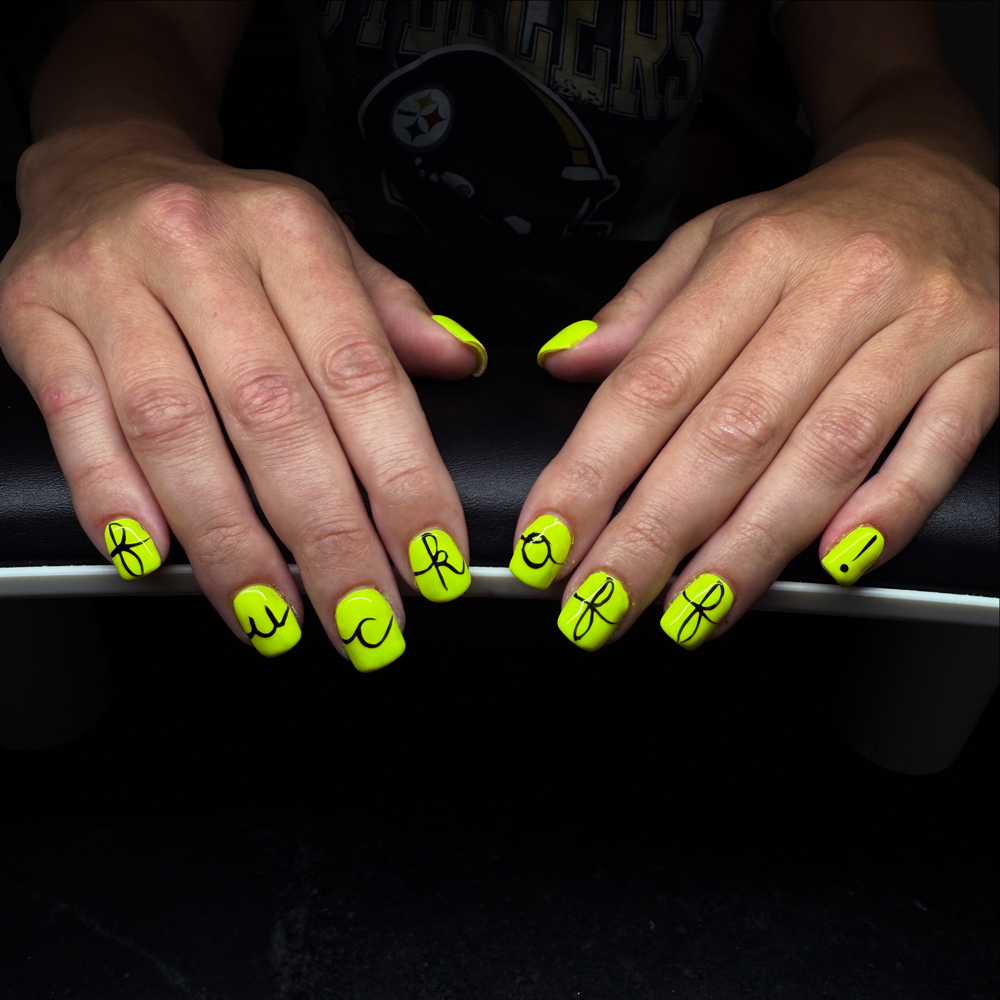 Short Acrylic Set + Simple Art