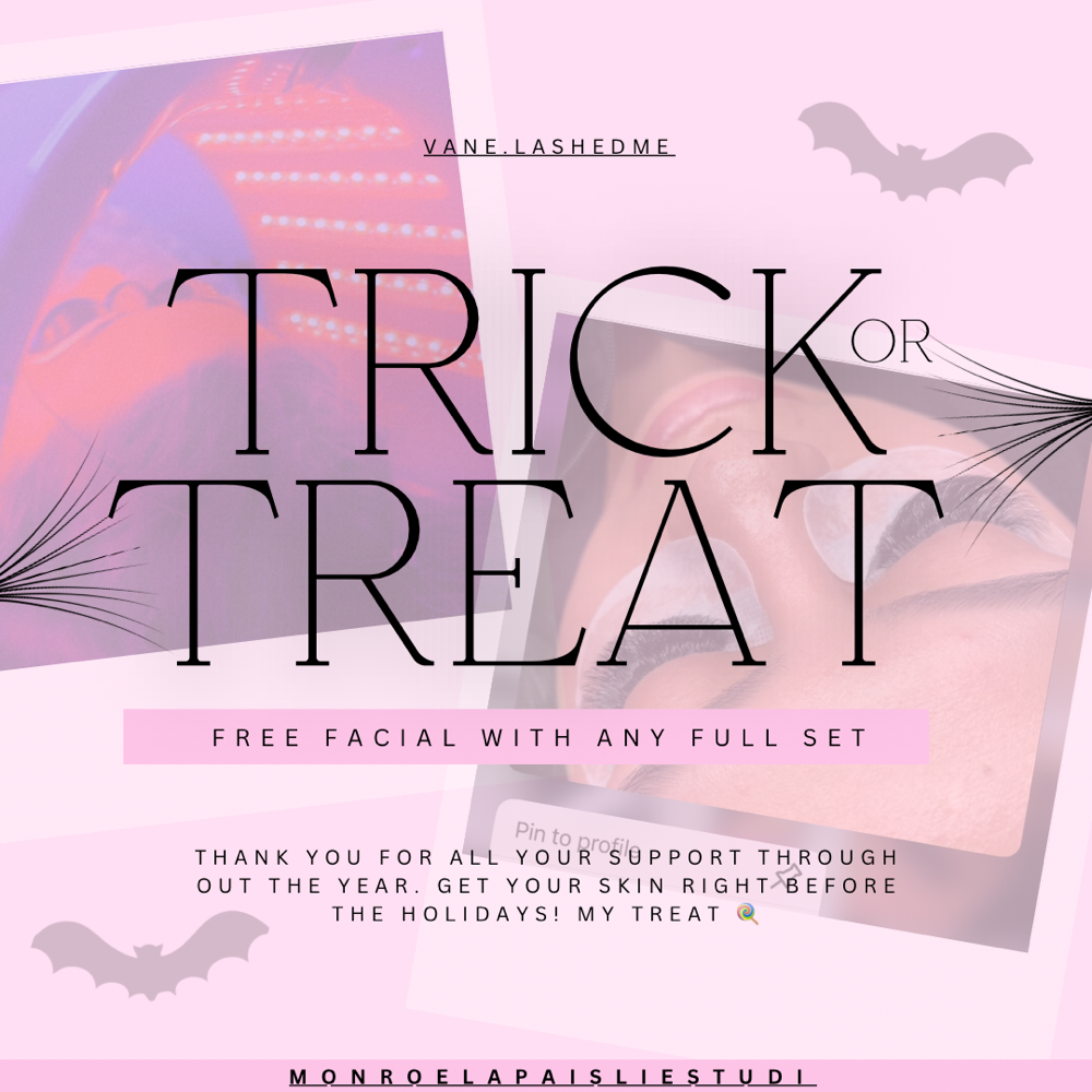 OCT. SPECIAL FREE FACIAL 👻🎃